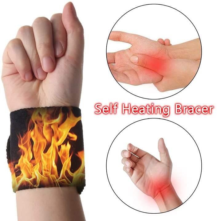 KSY High Quality Medical Tourmaline Self-heating Wrist brace Wrist Support Heated Wrist Wrap