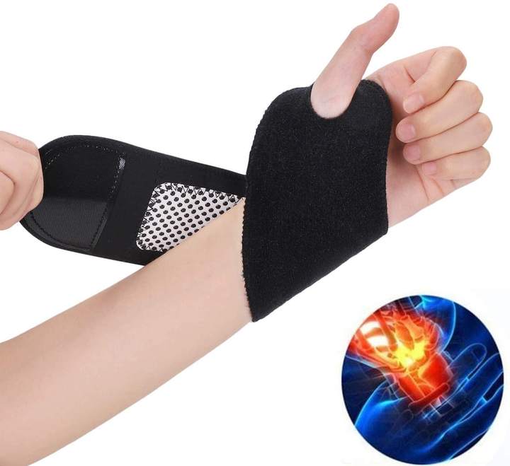 KSY High Quality Tourmaline Protective Adjustable Pain Relief Hand Cotton Wrist Support Brace Bulk Wholesale Chain
