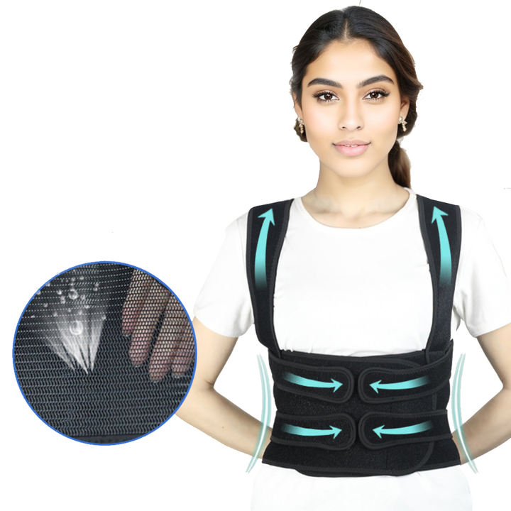 KSY Newest Straight Back Posture Corrector Shoulder Lumbar Brace Spine Support Belt Adjustable Corset Correction Body Improve