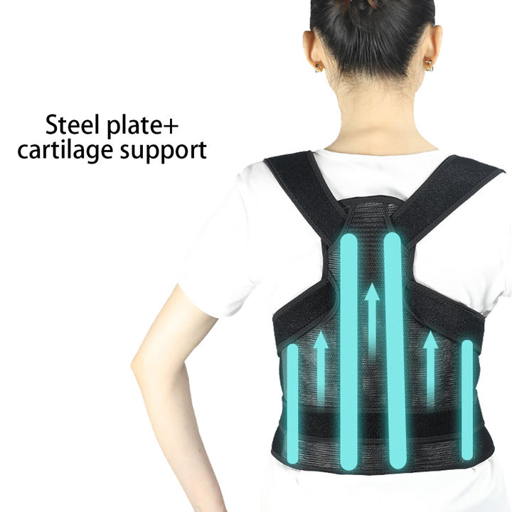 KSY Newest Straight Back Posture Corrector Shoulder Lumbar Brace Spine Support Belt Adjustable Corset Correction Body Improve