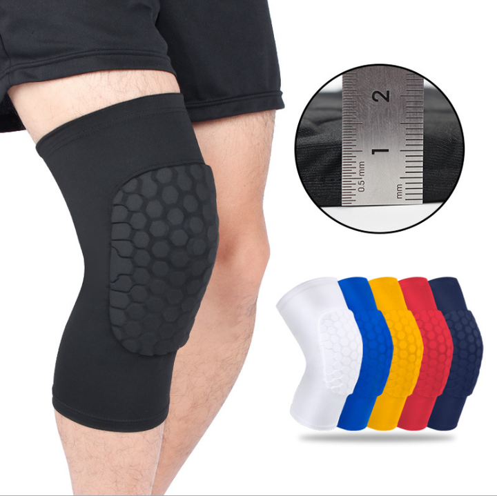 KSY Top Selling Breathable Honeycomb Anti Collision Compression Knee Sleeve Pads Support