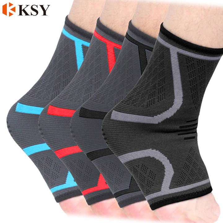 KSY high elastic compression support sleeve for injury prevention ankle brace