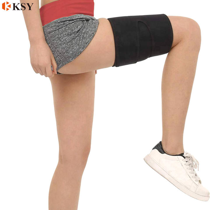 KSY hot selling  neoprene thigh sauna belt Adjustable Sweat Slim Leg Compression Thigh Trimmer Belt for Women Men Contract Manufacturing