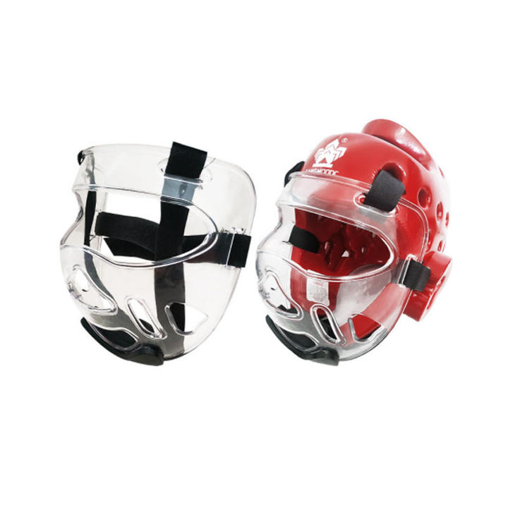 Karate boxing face protector Helmet Mask Detachable Taekwondo face protector transparent protective mask