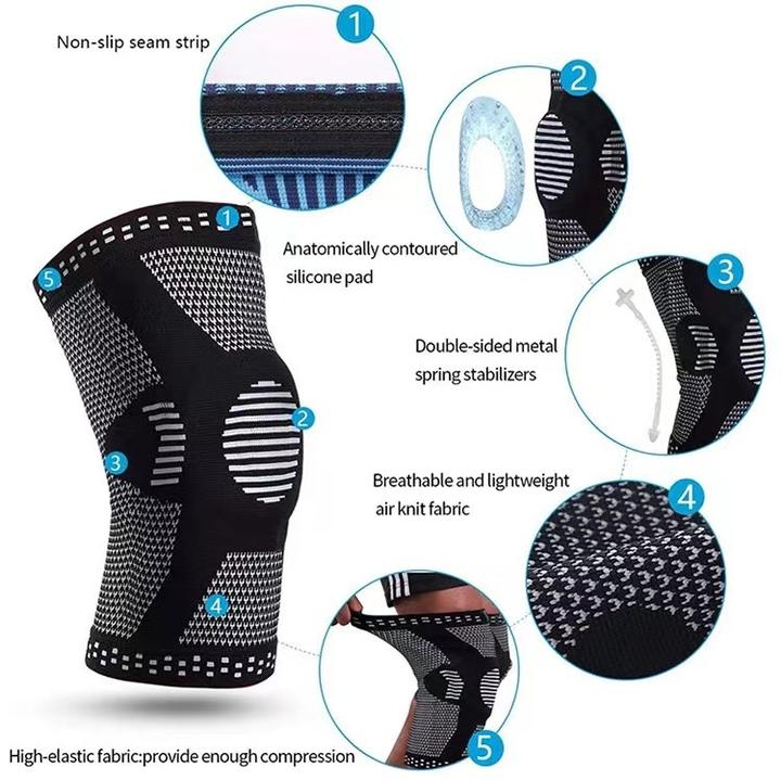 Knee Brace Compression Sleeve Non-Slip Running Hiking Soccer Basketball Tear Arthritis Wrap  Knee protection Pads Wholesale Distribution