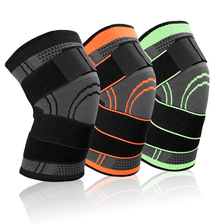 Knee Support Protector Kneepad Kneecap Knee pads Pressurized Elastic Brace belt for Running Basketball Volleyball joelheira Factory Wholesale