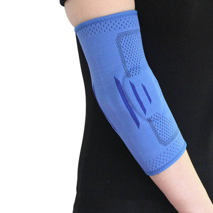 Knitted Elbow Protector Basketball Fitness Ball Playing Sweat Absorbing Pressure Boosting Sports Elbow Protective China Manufacturing Hub