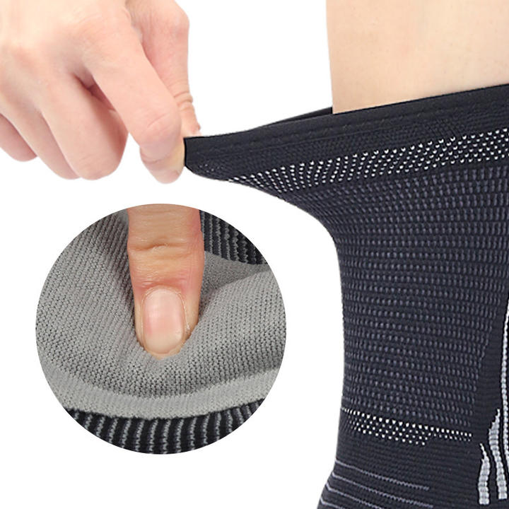 Knitted Sports Silicone Ankle BraceElasticated and compressed shock-absorbing impact resistant fixed support ankle brace ODM Manufacturing Direct
