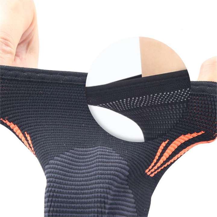 Knitted Sports Silicone Ankle BraceElasticated and compressed shock-absorbing impact resistant fixed support ankle brace ODM Manufacturing Direct