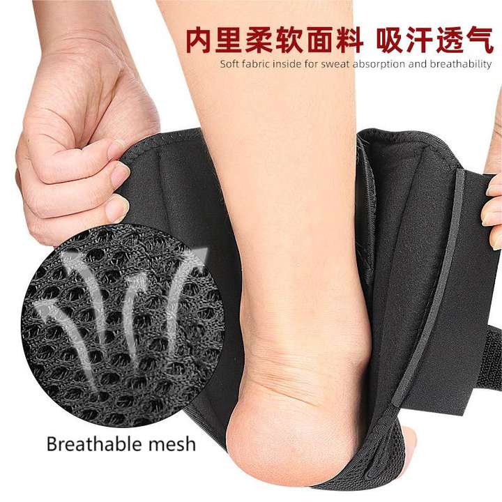 Knob rope ankle guard Manual adjustment of elastic aluminum plate support slow pressure stable ankle guard