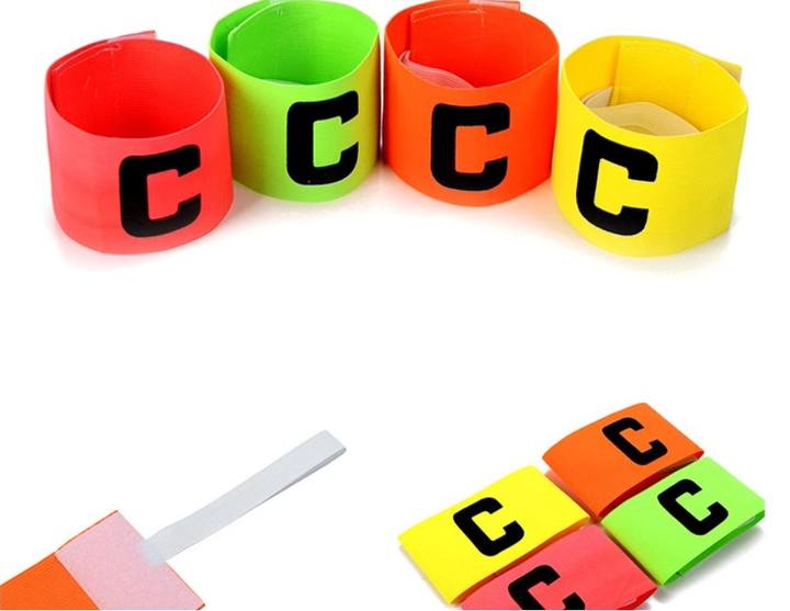 Leader Match Football Armband Professional Captain Arm Band Bracelet Nylon Adjustable Bright Color Competition Soccer Gift China Supplier