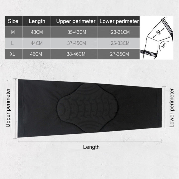 Lengthened sports knee protection honeycomb anti-collision patella for men and women outdoor sports knee protection equipment Import Wholesale Solutions