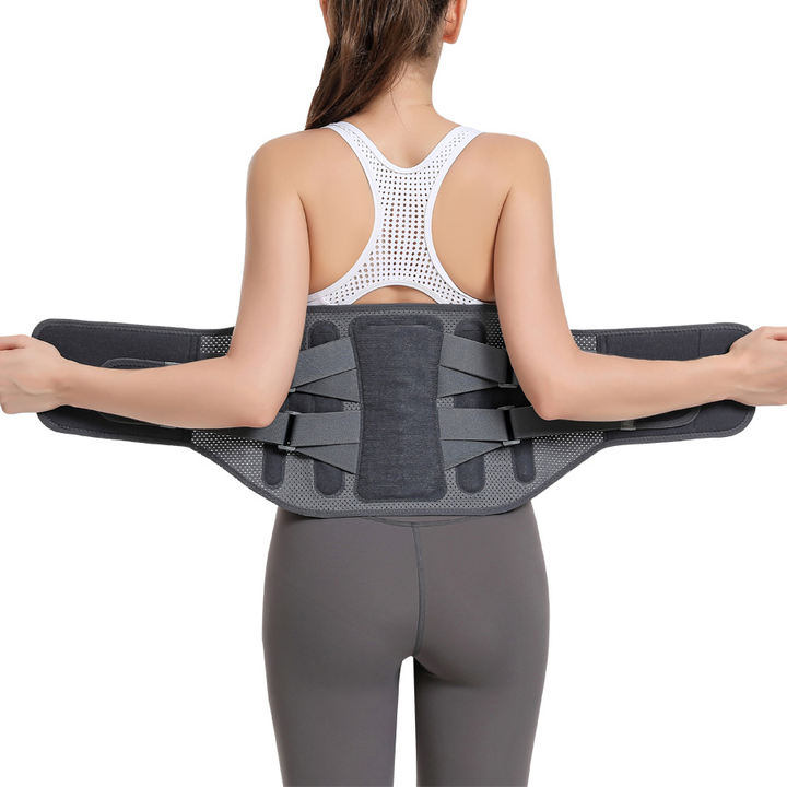 Lower Pain Relief Support Back Brace Adjustable waist back brace lumbar support belt with removable metal support