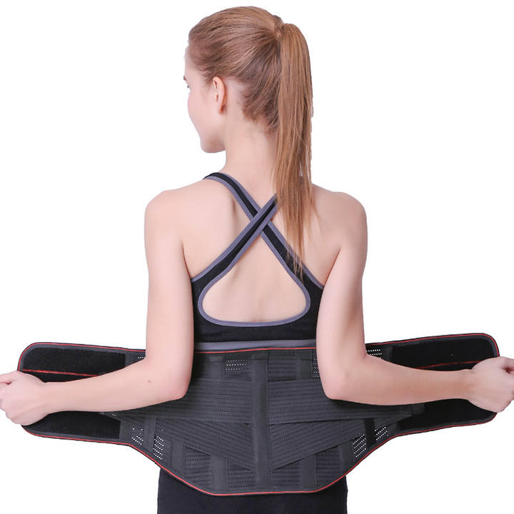 Lumbar Support Elastic Breathable Spandex Snatch Back Braces Waist Support