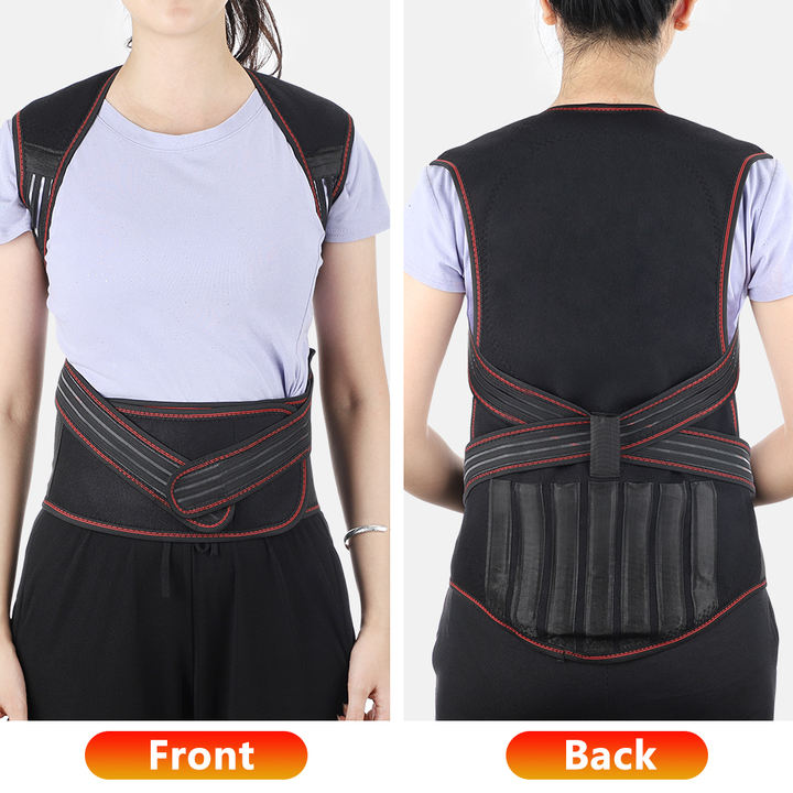 Magnetic Back Support Magnets Heating Therapy Vest Waist Brace Posture Corrector Spine Back Shoulder Lumbar Posture Correction Discount Factory Network