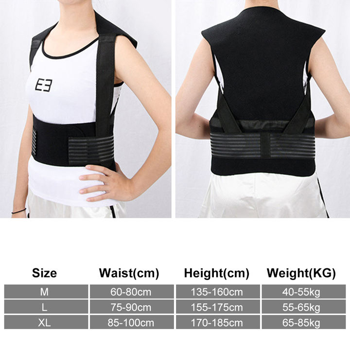 Magnetic Back Support Magnets Heating Therapy Vest Waist Brace Posture Corrector Spine Back Shoulder Lumbar Posture Correction Discount Factory Network
