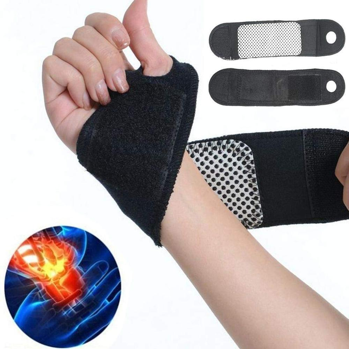 Medical Healthcare Tourmaline Magnetic Self-Heating Wrist Support Band brace