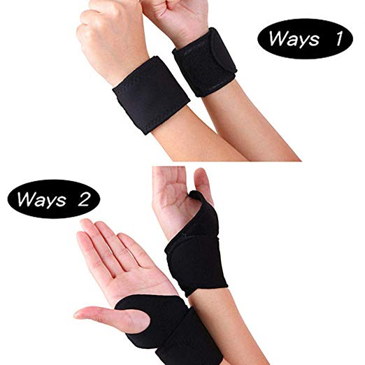 Medical Healthcare Tourmaline Magnetic Self-Heating Wrist Support Band brace