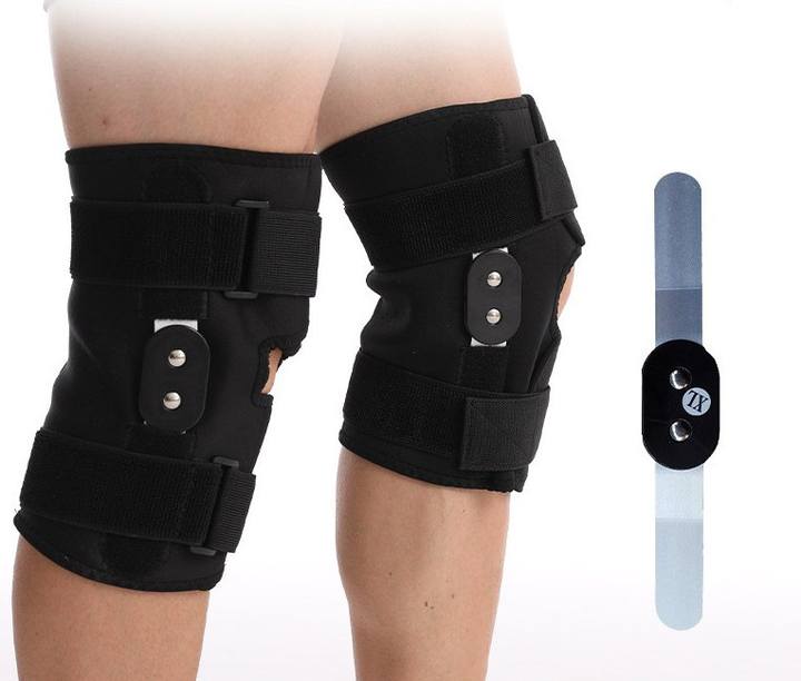 Medical post-op knee support orthopedic Angle Adjustable Rom Neoprene Hinged Knee Brace and Support Direct Factory Wholesale