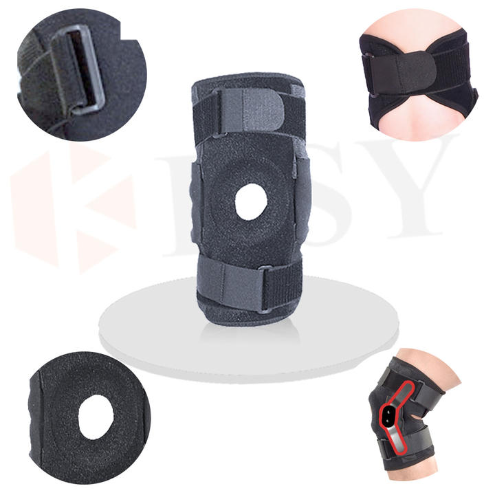 Medical post-op knee support orthopedic Angle Adjustable Rom Neoprene Hinged Knee Brace and Support Direct Factory Wholesale