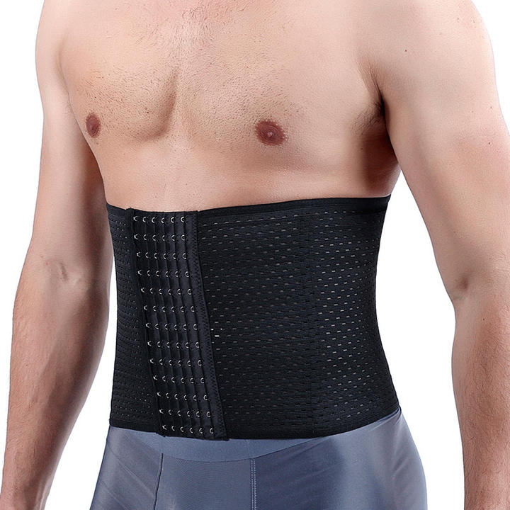 Men Compression Shapewear Waist Trainer Trimmer Belt Corset For Abdomen Belly Shapers Tummy Control Fitness Slimming Body Shaper OEM Manufacturer