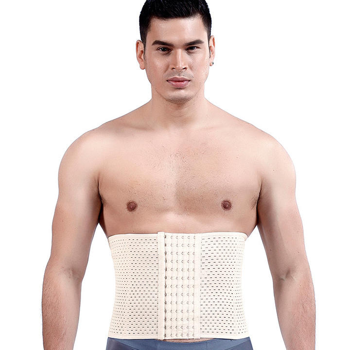 Men Compression Shapewear Waist Trainer Trimmer Belt Corset For Abdomen Belly Shapers Tummy Control Fitness Slimming Body Shaper OEM Manufacturer