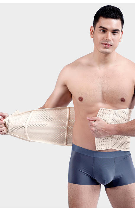 Men Compression Shapewear Waist Trainer Trimmer Belt Corset For Abdomen Belly Shapers Tummy Control Fitness Slimming Body Shaper OEM Manufacturer