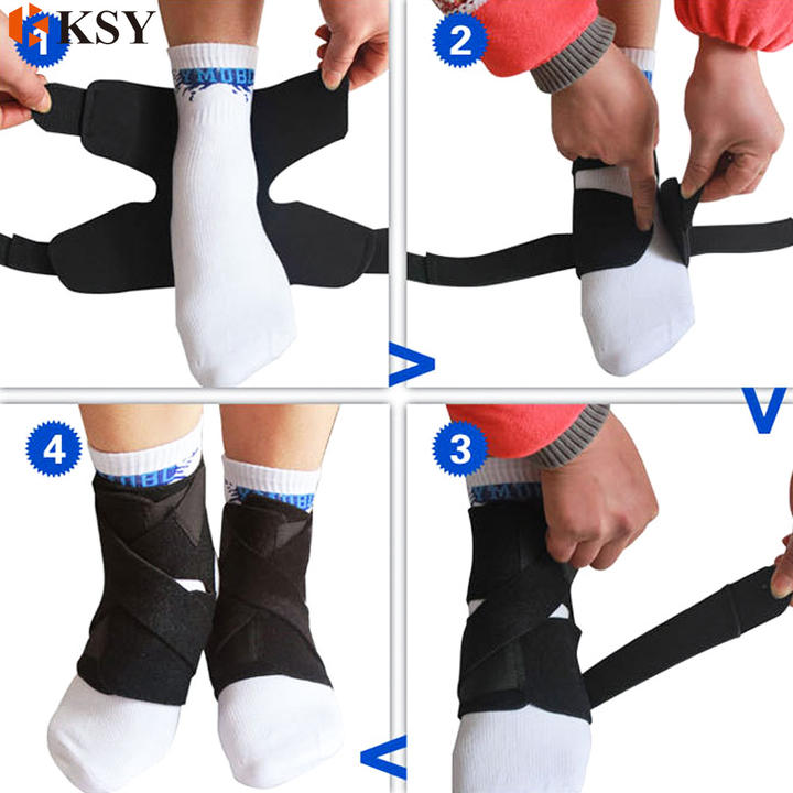 Men Women Compression Ankle Support Breathable Ankle Brace Wrap Stabilizer for Running Basketball Volleyball Sports