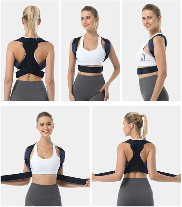 Men&Women Posture Corrector Back Support Belt Clavicle Spine Lumbar Brace Corset Posture Correction Stop Slouching Back Trainer