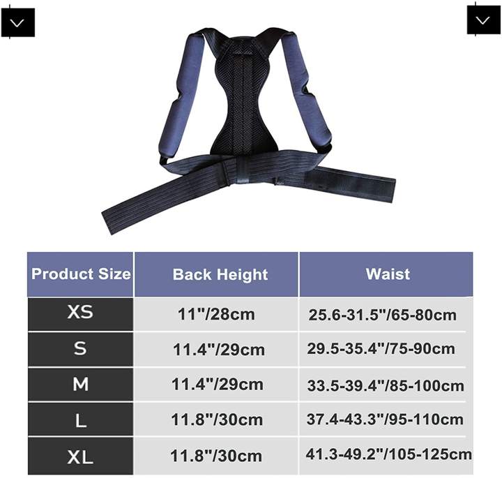 Men&Women Posture Corrector Back Support Belt Clavicle Spine Lumbar Brace Corset Posture Correction Stop Slouching Back Trainer