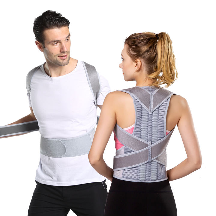 Men and Women Back Brace Lumbar Support Adjustable Posture Corrector Large Order Wholesale Export