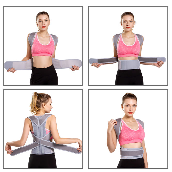 Men and Women Back Brace Lumbar Support Adjustable Posture Corrector Large Order Wholesale Export