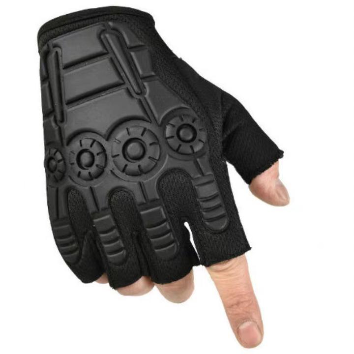 Men's and women's outdoor sports mountaineering bicycle non-slip breathable wear half finger gloves China Exporter B2B