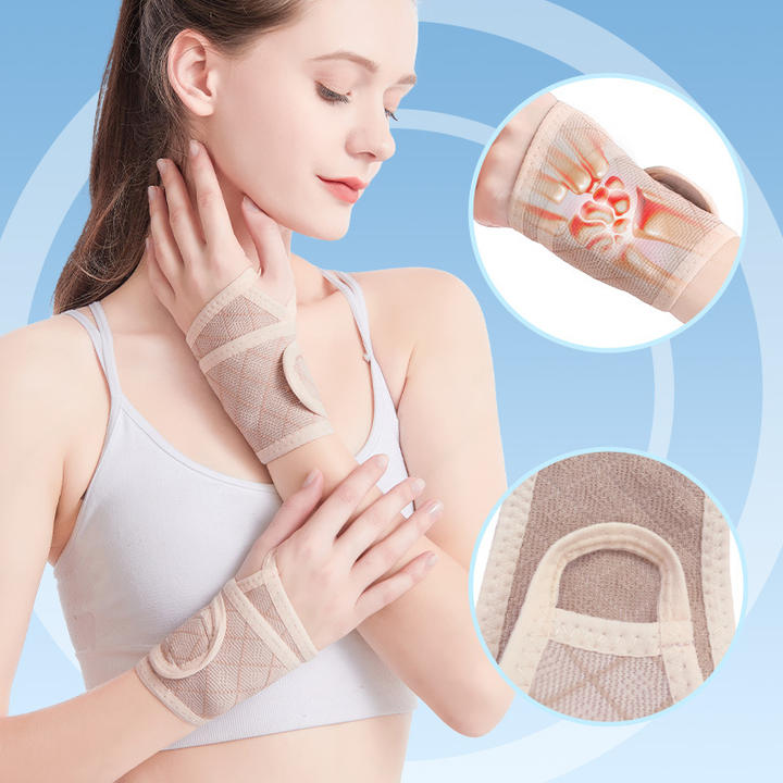 Men's and women's sports fitness weightlifting basketball wrist guard Knitted wrap warm booster wrist strap Discounted Bulk Pricing
