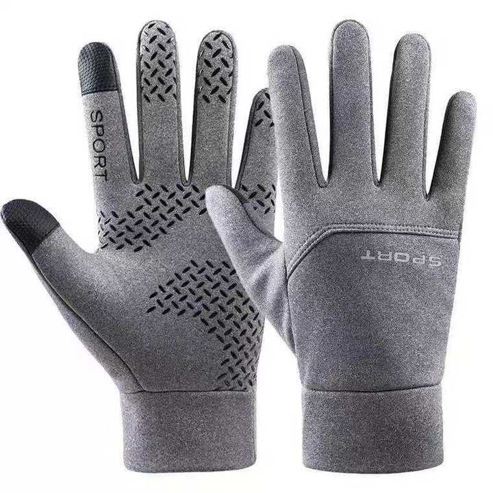Men's outdoor sports cycling gloves for autumn and winter warm waterproof and anti slip touch screen fishing gloves China Industrial Supplier Services