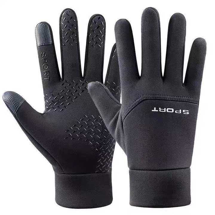 Men's outdoor sports cycling gloves for autumn and winter warm waterproof and anti slip touch screen fishing gloves China Industrial Supplier Services