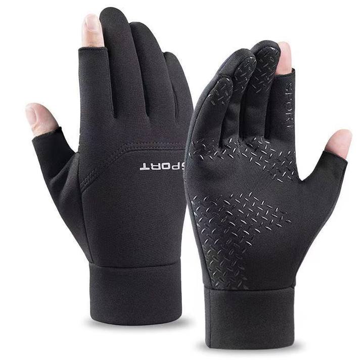Men's outdoor sports cycling gloves for autumn and winter warm waterproof and anti slip touch screen fishing gloves China Industrial Supplier Services