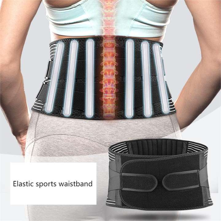 Mesh breathable double compression abdominal support weightlifting squatting exercise waist protection