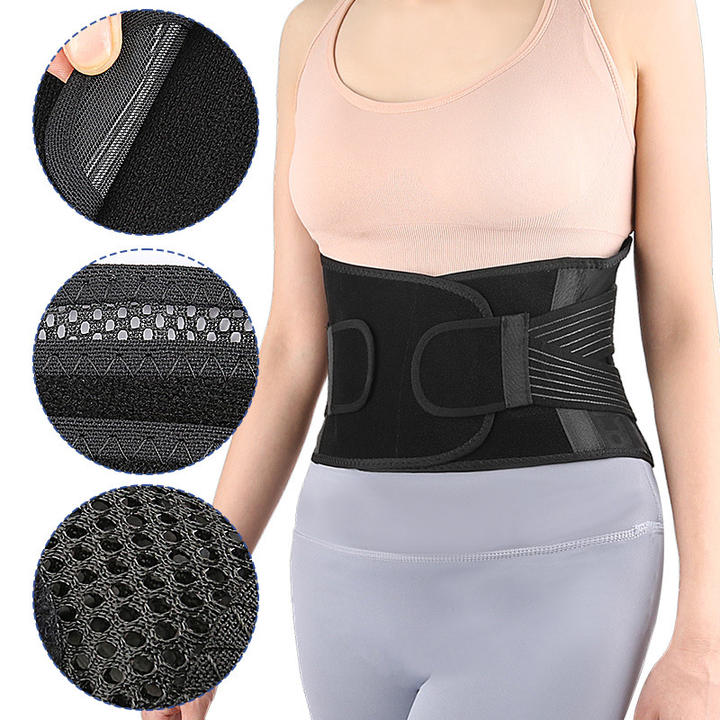 Mesh breathable steel support waist support weight lifting squat hard pull pressure exercise thin waist support