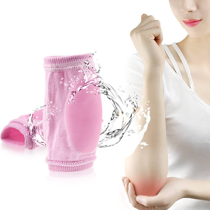 Moisturizing Gel Elbow Sleeve Breathable Dry Skin Moisturizing Elastic Elbow Pads Elbow Protection Cover for SPA Home China Supplier