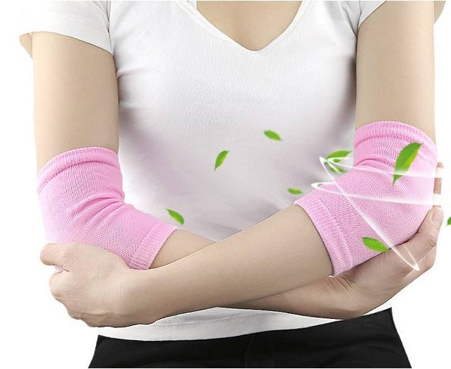 Moisturizing Gel Elbow Sleeve Breathable Dry Skin Moisturizing Elastic Elbow Pads Elbow Protection Cover for SPA Home China Supplier