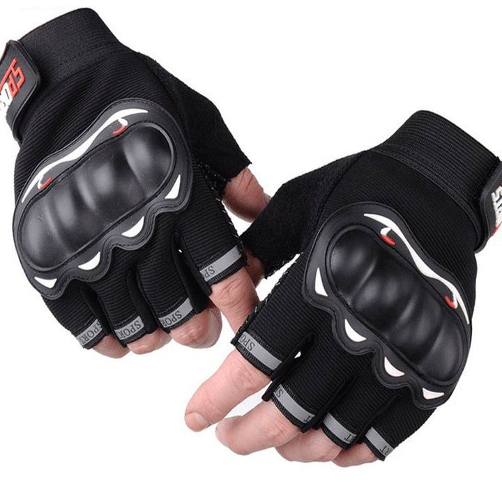 Motorcycle male rider protective hard shell motorcycle full finger sports cycling racing half finger gloves China Factory Supply Services