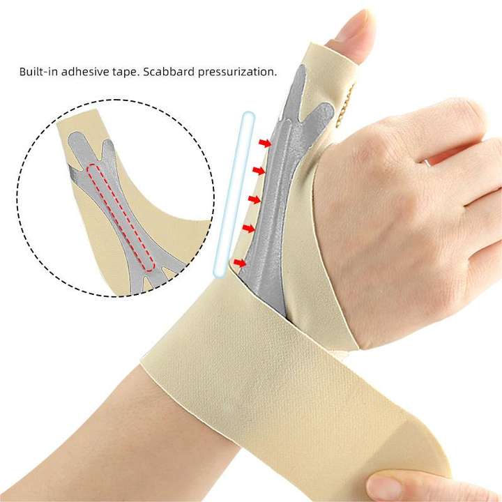 Mouse hand thumb tape fixed support pressure wrist brace