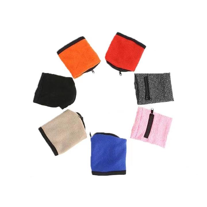 Multi-function Outdoor Gym Cycling Hiking Wrist support with pocket  Absorption Travel Sport Wrist Wallet Storage With Zipper Manufacturing Firm