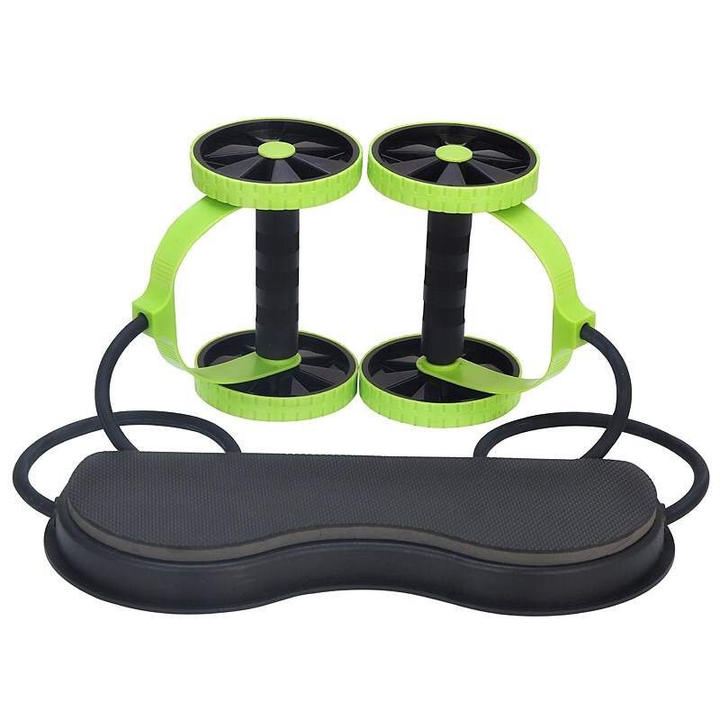 Multi-functional belly double wheel pull dumbbell fitness equipment home with twisted waist disc machine Export Wholesale