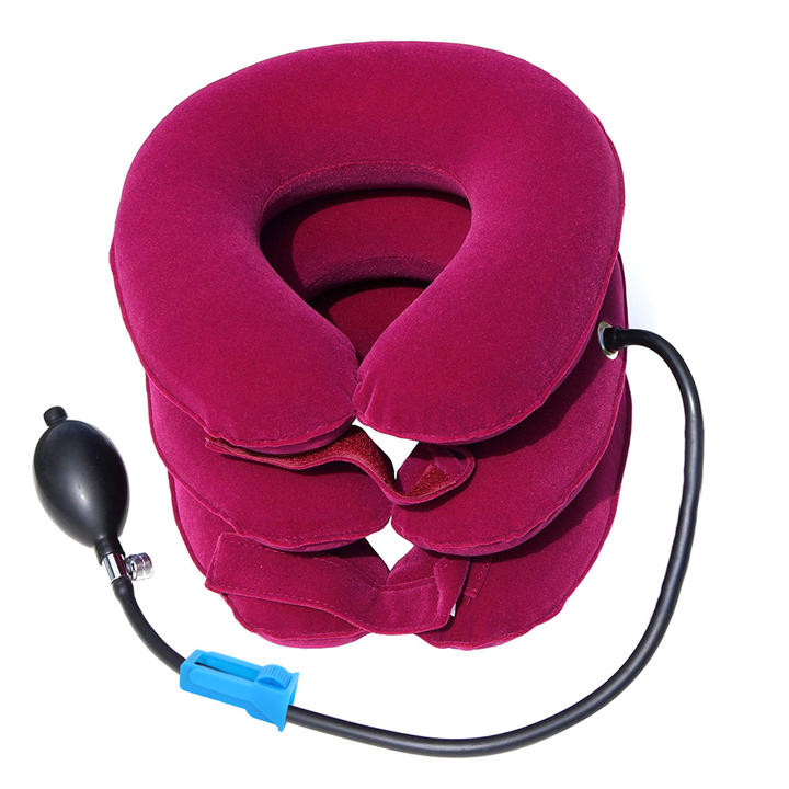 Neck Inflatable Pillow Collar Tractor Air Cervical Traction Device Support Vertebra Orthopedics Massage Relaxation Brace Bulk Wholesale
