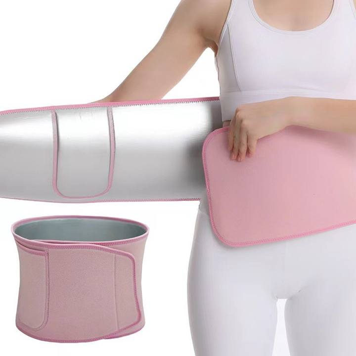 Neoprene Gym Sports Weight Loss Tummy Sauna Women Shaper Lumbar Back Support  with silver coated Sweat Slimming Waist Trimmer Export Factory Supplier