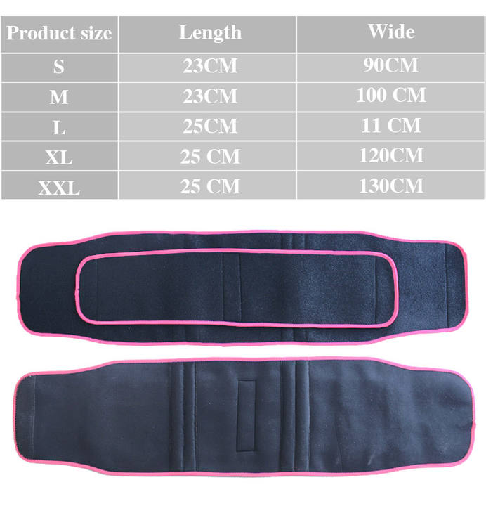 Neoprene Workout Waist Trainer Belt To Lose Weight Gym Sports Sweat Slimming Waist Trimmer Belt back support ODM Manufacturing