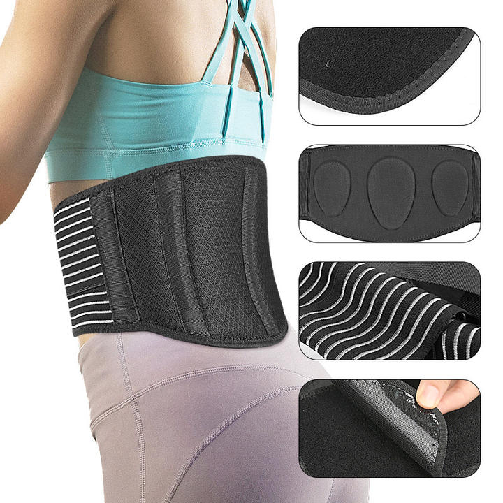 Net fabric waist EVA gasket double compression abdominal support lifting squat waist