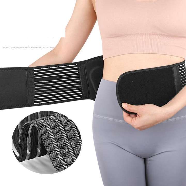 Net fabric waist EVA gasket double compression abdominal support lifting squat waist